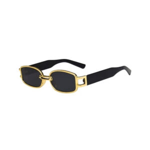 Gafas de Sol Rectangulares S Dorado Unisex
